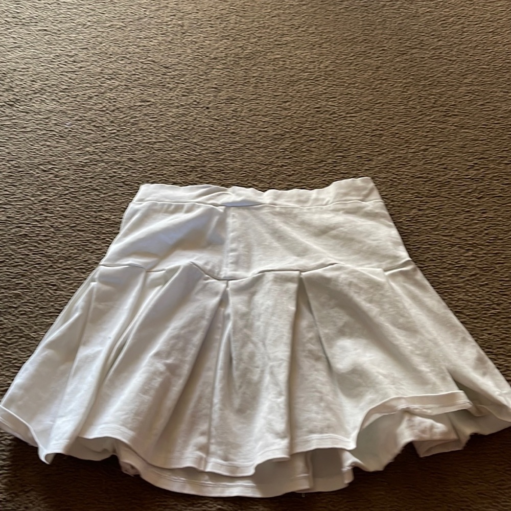 white skirt